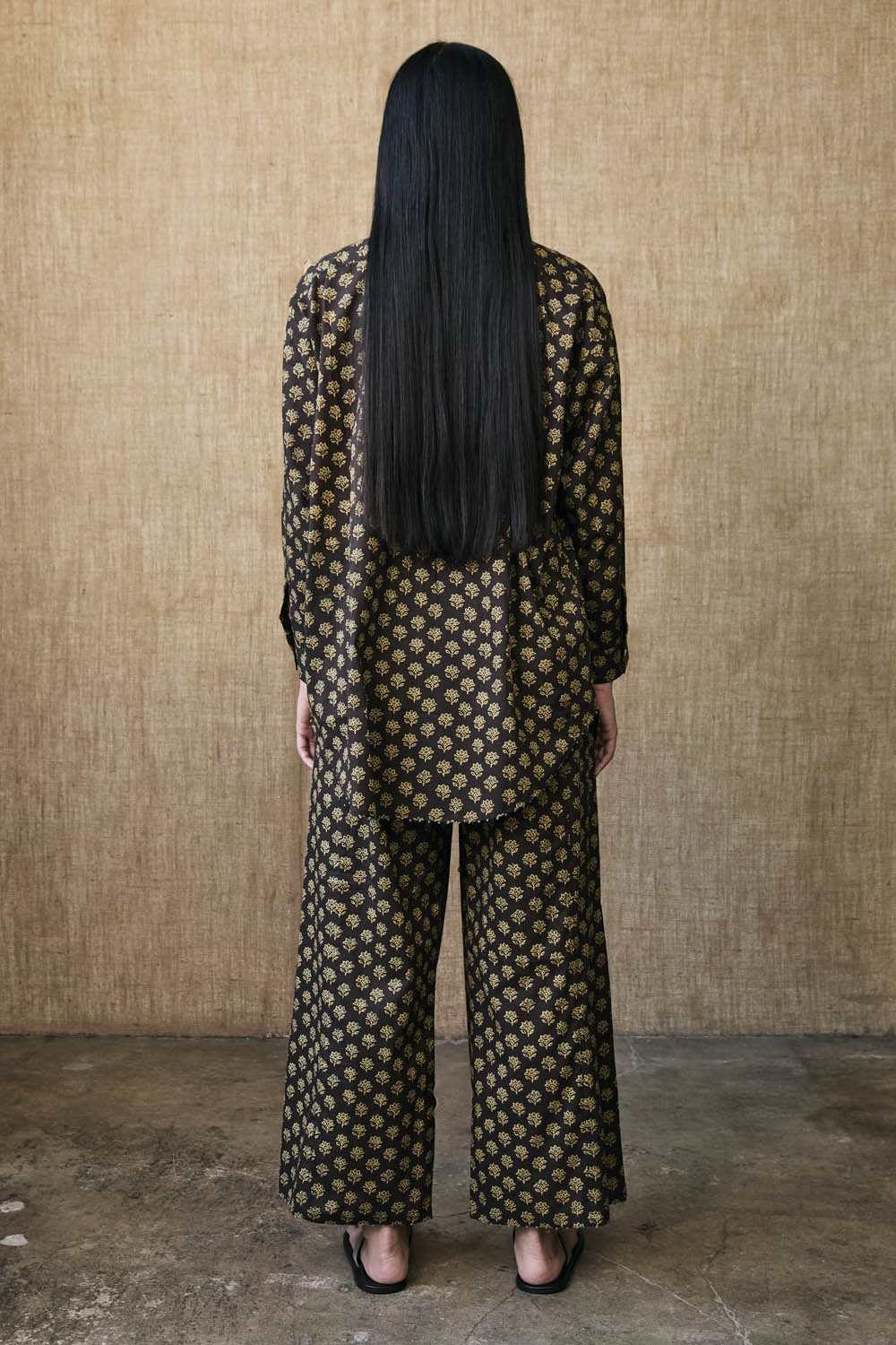 Astrid Block Print Set Brown - Image 3