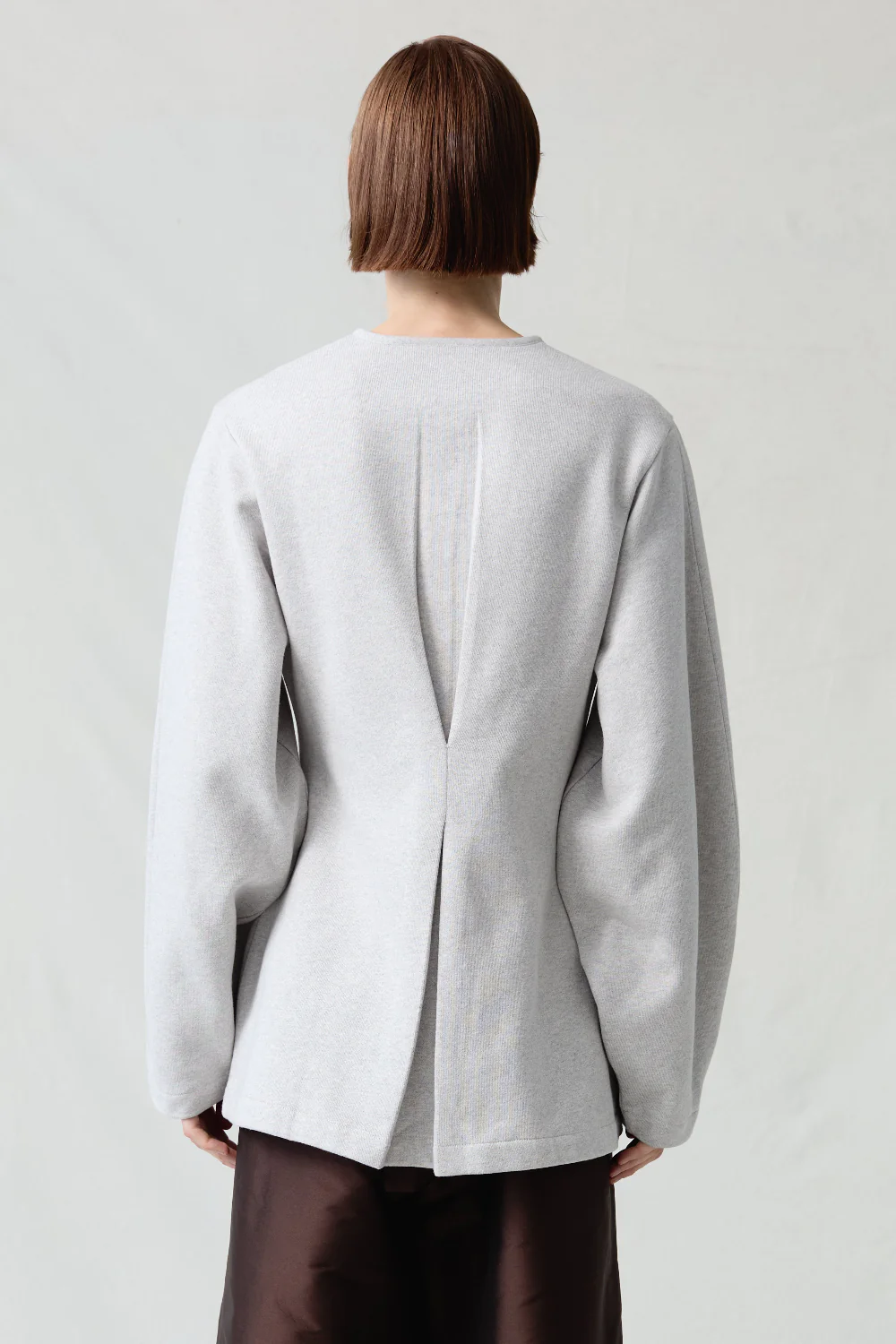 Pinch Waist Cardigan Heather Grey - Image 4
