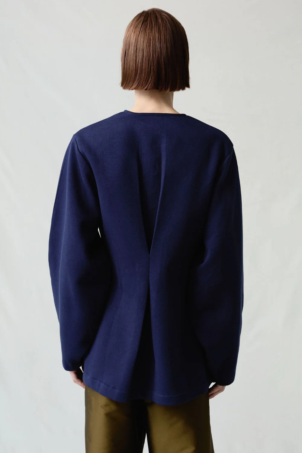 Pinch Waist Cardigan Navy - Image 4